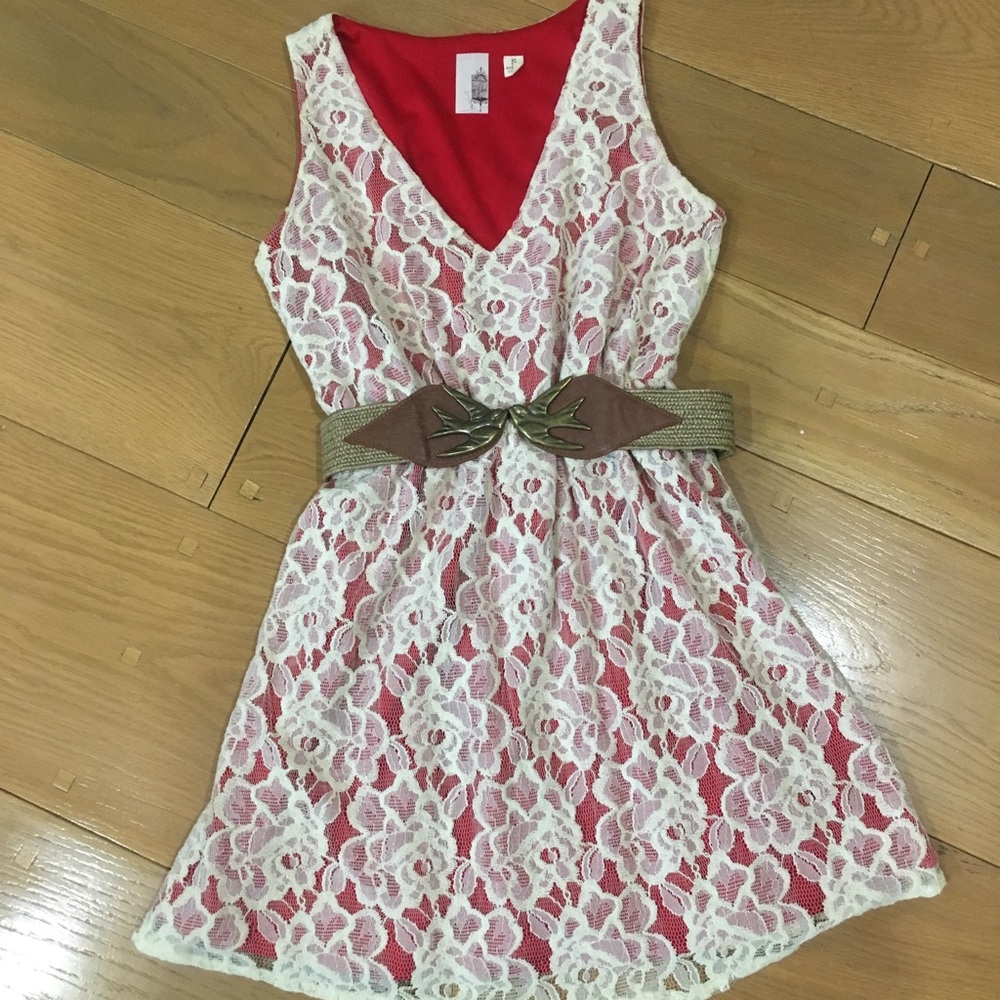 Crochet Overlay Baby Doll Dress